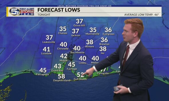 Another Cold Night, Dry but Warmer Sunday: Saturday Evening Forecast 11/23/2024