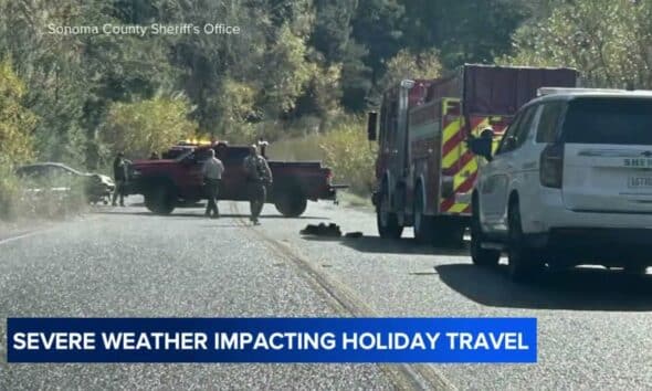 Severe weather nationwide impacts holiday travel