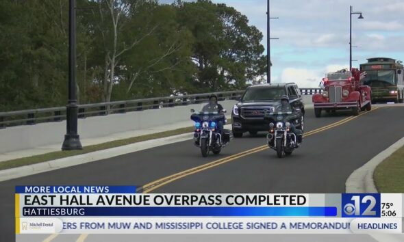 Hattiesburg leaders celebrate opening of Hall Avenue East Overpass