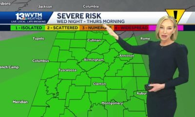 Strong thunderstorms possible across Alabama heading into Thanksgiving followed by a blast of col...