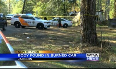 Jackson Police discover body in the back of a burned vehicle