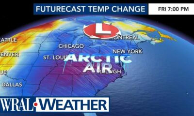 North Carolina Forecast: Monday brings the coldest afternoon, chance for flurries overnight❄️