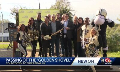 New Orleans receives 'golden shovel' ahead of Super Bowl LIX