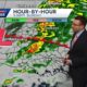 Cloudy but warm Sunday. Tracking rain Sunday night-Tuesday