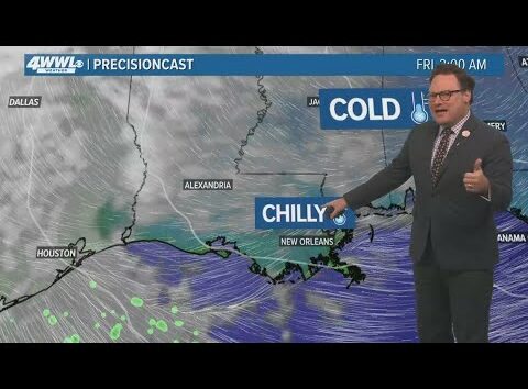 New Orleans Weather 5pm: Chilly start to Thursday, warmer Friday