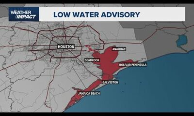 Parts of Southeast Texas coast under a 'Low Water Advisory'