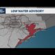 Parts of Southeast Texas coast under a 'Low Water Advisory'