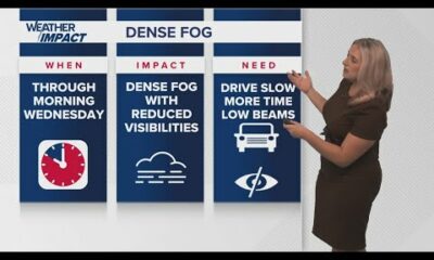 Weather Impact Alert: Dense fog on Wednesday morning