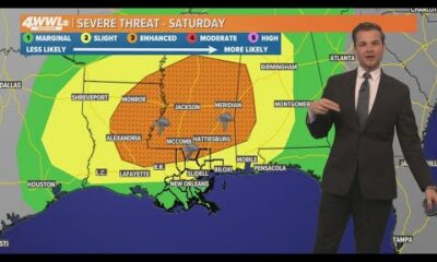 Weather Impact Alert: Tornadoes possible Saturday across the south