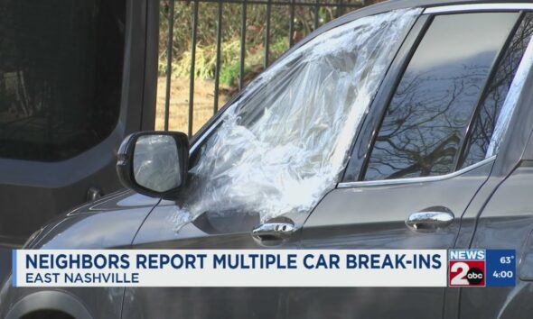 Police tracking multiple East Nashville car break-ins