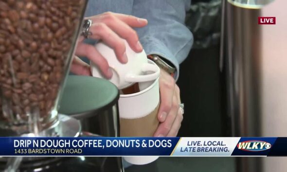 Donuts and a seasonal coffee at Drip n Dough