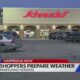 Shoppers hitting grocery stores to prep for winter storm