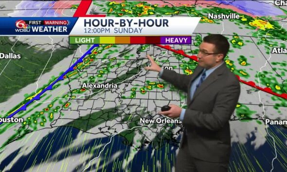 Tracking severe weather Sunday and a big cooldown next week