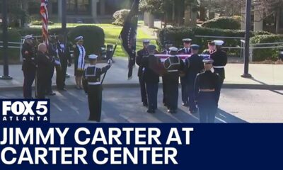 Jimmy Carter arrives at Carter Center to lie in repose | FOX 5 News