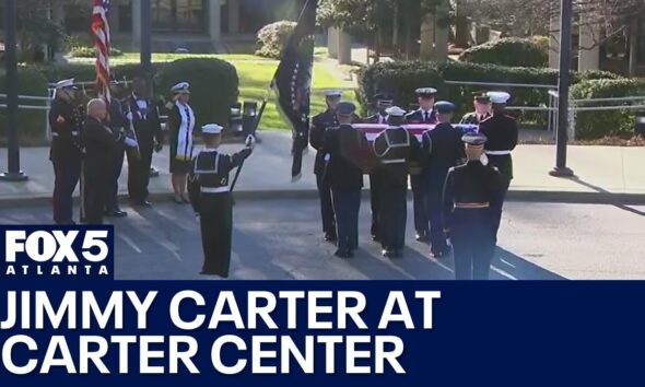 Jimmy Carter arrives at Carter Center to lie in repose | FOX 5 News