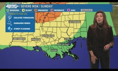 Weather Impact Alert New Orleans: Severe weather for Sunday, storms and possible isolated tornadoes