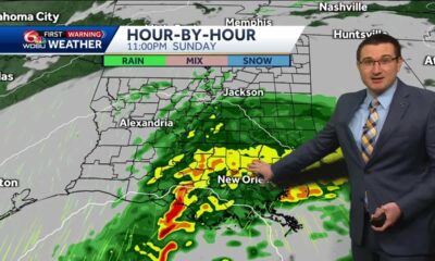 Rain likely Sunday night