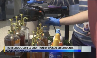 Gulf Shores High School special education students learning while selling coffee