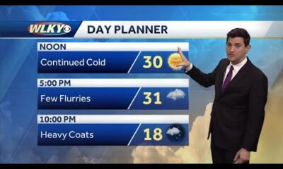 Few flurries possible Tuesday, frigid tonight