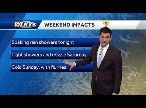 Dry and mild Friday, soaking rain late tonight