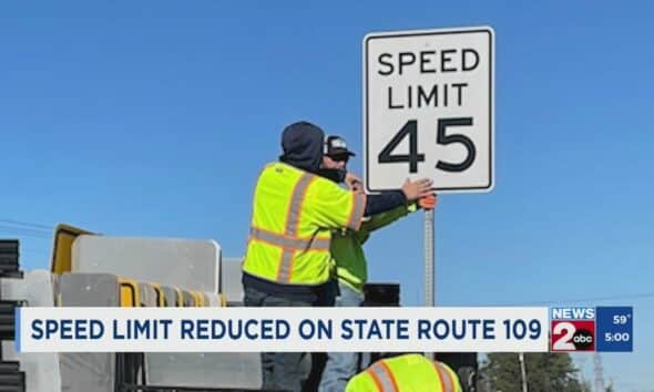 Speed limit reduced on State Route 109 in Wilson County