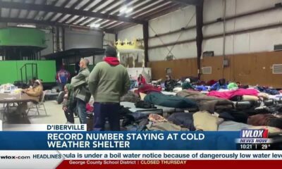 D’Iberville cold shelter sees record numbers during snowstorm, freezing temps