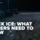 Black ice poses threat to drivers in wake of unprecedented snow