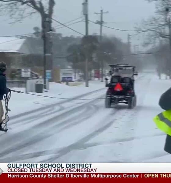 Snow day in Bay St. Louis