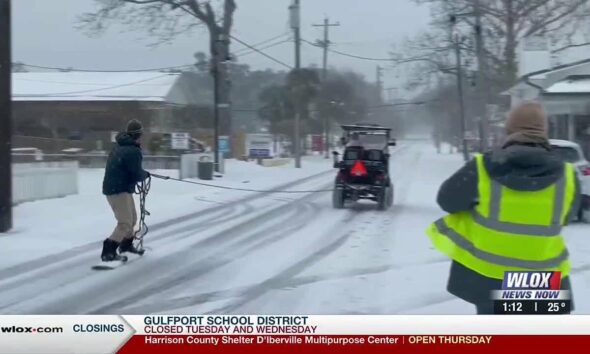 Snow day in Bay St. Louis