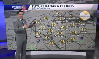 Pleasant temperatures ahead after Monday rain in the Upstate