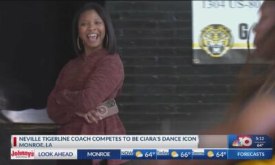 Neville Junior High Tigerline coach competes in Ciara's Dance Icon competition