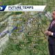 Even warmer temperatures for Monday