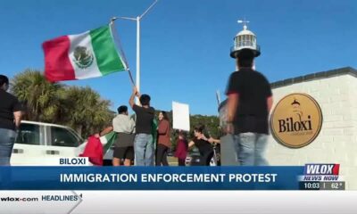 Immigration enforcement protest draws crowd in Biloxi