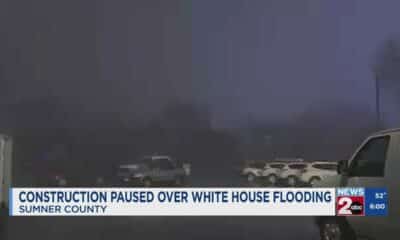 Construction paused over flooding in White House