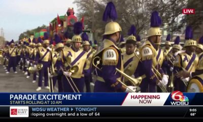 King of New Orleans Host Committee Super Bowl Parade Todd Grave speaks ahead of festivities