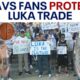 Mavs fans protest Luka Doncic trade outside of AAC