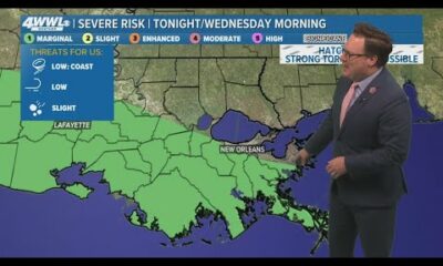 New Orleans Weather: Rain and storms this evening and overnight