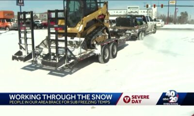 People out and about despite snowy roads in NWA