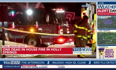 1 dead, 3 people out of home in Holly Springs fire