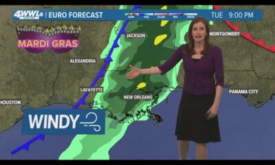 New Orleans 10pm Weather: Sunny Sunday and possible showers Mardi Gras