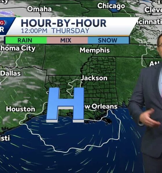 Sunny and cool Thursday, storms possible Saturday