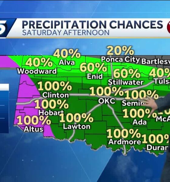 Saturday March 8th, 2025 FORECAST: Cold and wet day ahead