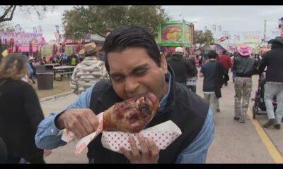 KHOU 11's Orko Manna, a first-timer at RodeoHouston, tries out fan-favorite foods and desserts