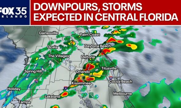 Heavy rain, gusty winds expected in Central Florida