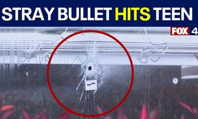 Sleeping girl shot after stray bullet goes through bedroom window