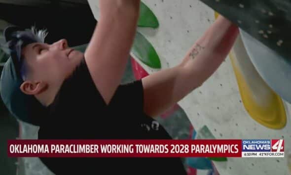 Oklahoma Paraclimber working towards 2028 Paralympics