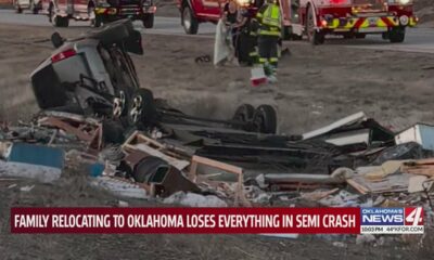 Family relocating to Oklahoma loses everything in semi crash