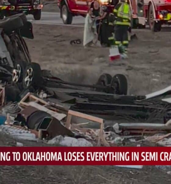 Family relocating to Oklahoma loses everything in semi crash