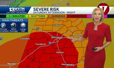 Alabama faces a serious threat of severe weather, including tornadoes, this weekend