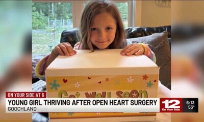 Young girl thriving after open heart surgery